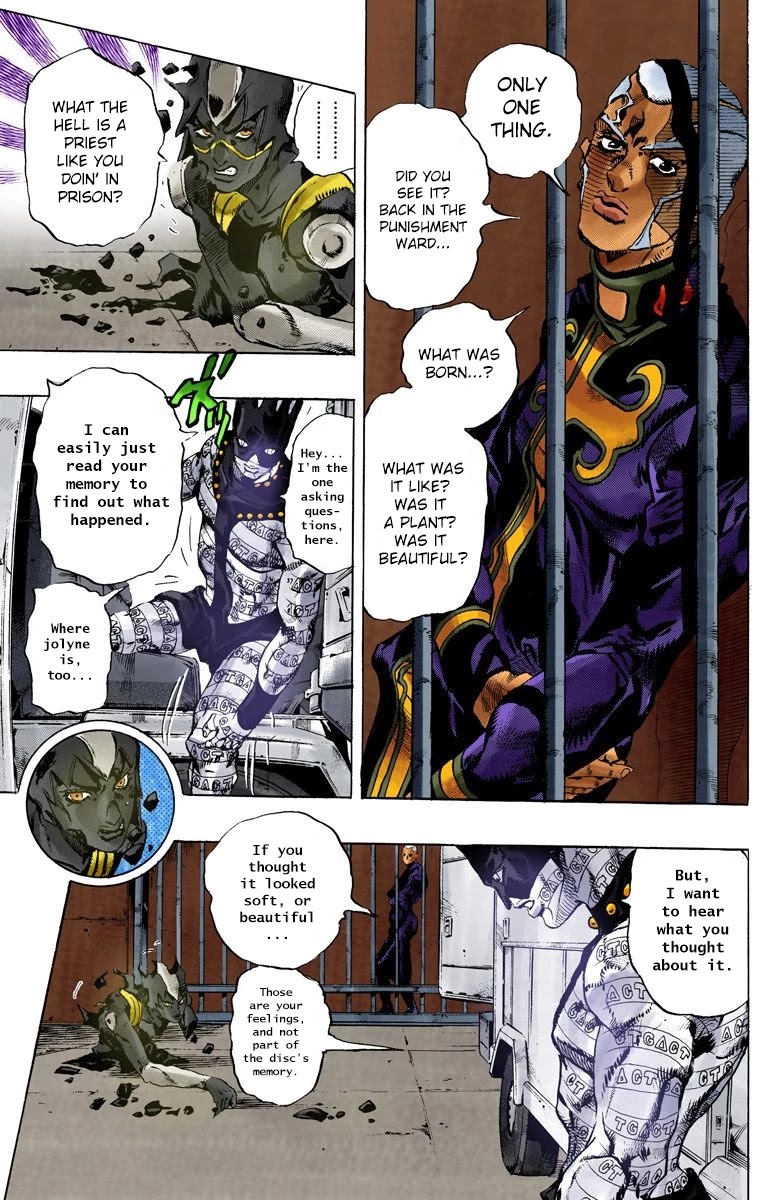 JoJo's Bizarre Adventure Part 6 - Stone Ocean (Official Colored) Chapter 90 page 9 - Chapter 90: White Snake: Pursuer Part 2
