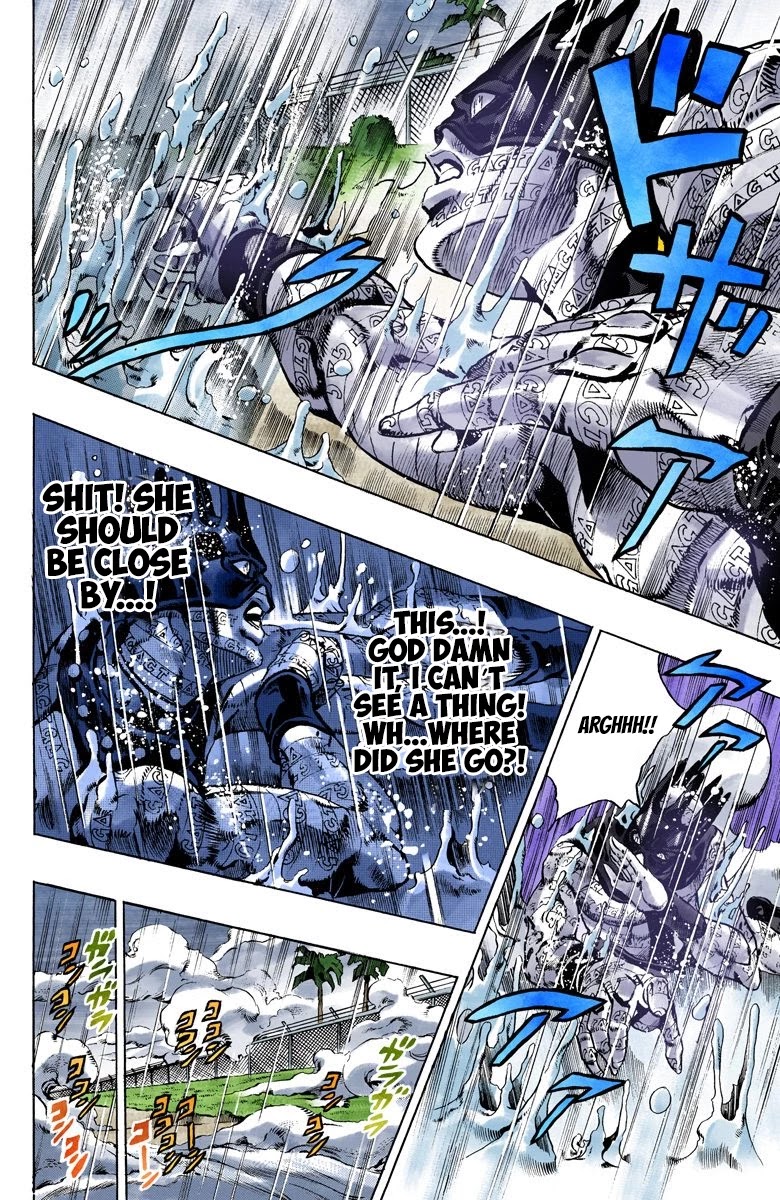 JoJo's Bizarre Adventure Part 6 - Stone Ocean (Official Colored) Chapter 91 page 10 - Chapter 91: White Snake: Pursuer Part 3