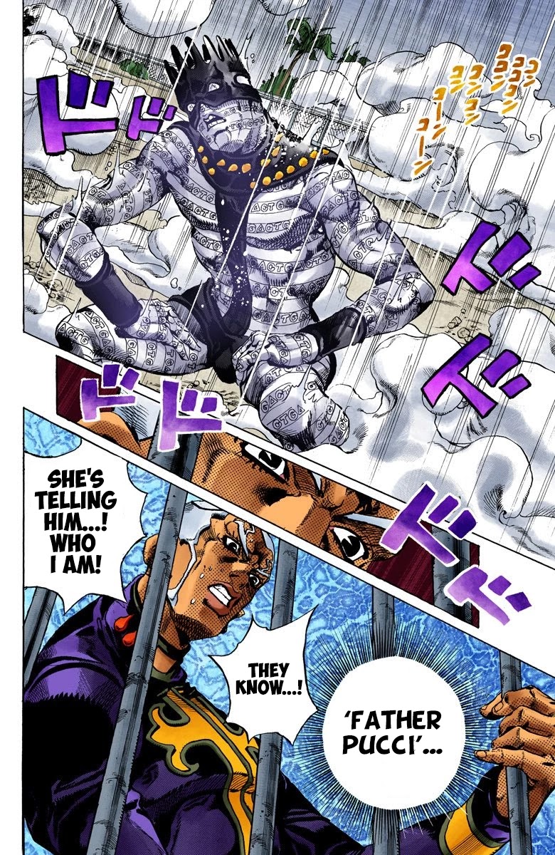 JoJo's Bizarre Adventure Part 6 - Stone Ocean (Official Colored) Chapter 91 page 12 - Chapter 91: White Snake: Pursuer Part 3