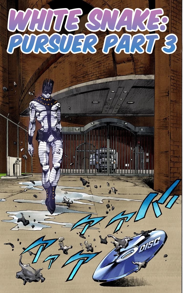JoJo's Bizarre Adventure Part 6 - Stone Ocean (Official Colored) Chapter 91 page 2 - Chapter 91: White Snake: Pursuer Part 3