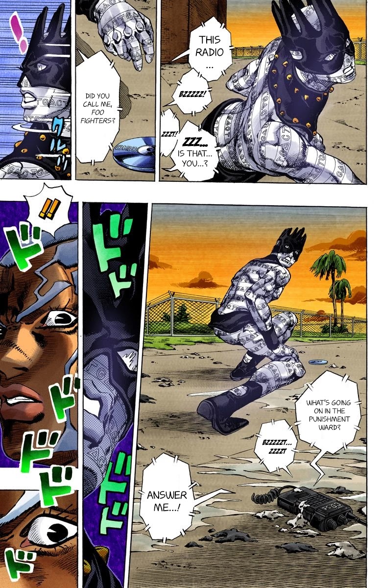 JoJo's Bizarre Adventure Part 6 - Stone Ocean (Official Colored) Chapter 91 page 4 - Chapter 91: White Snake: Pursuer Part 3