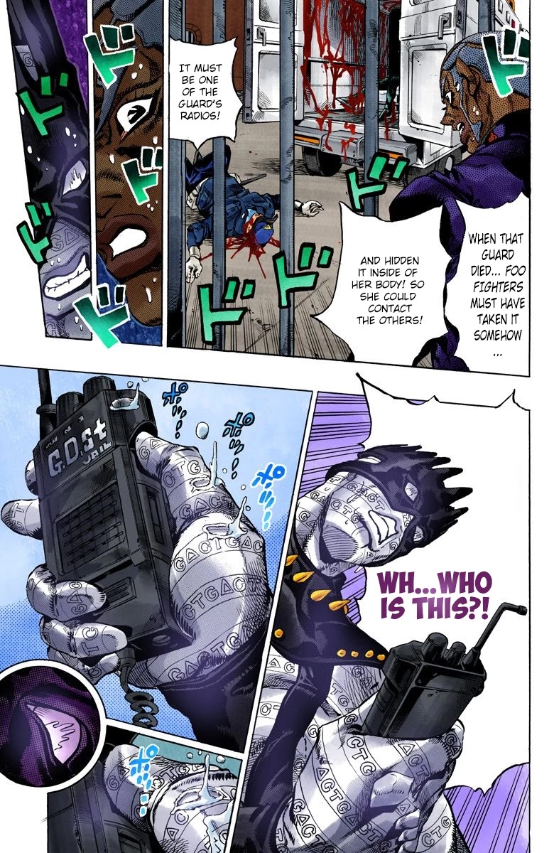 JoJo's Bizarre Adventure Part 6 - Stone Ocean (Official Colored) Chapter 91 page 6 - Chapter 91: White Snake: Pursuer Part 3