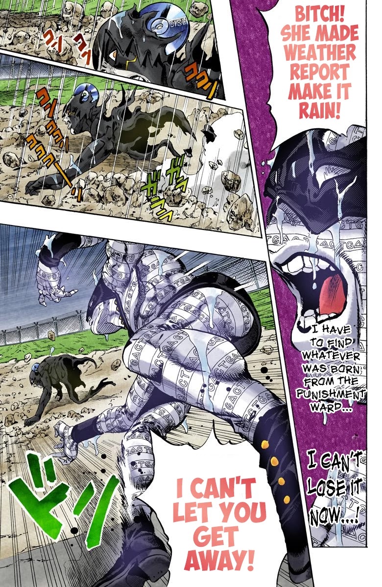 JoJo's Bizarre Adventure Part 6 - Stone Ocean (Official Colored) Chapter 91 page 9 - Chapter 91: White Snake: Pursuer Part 3
