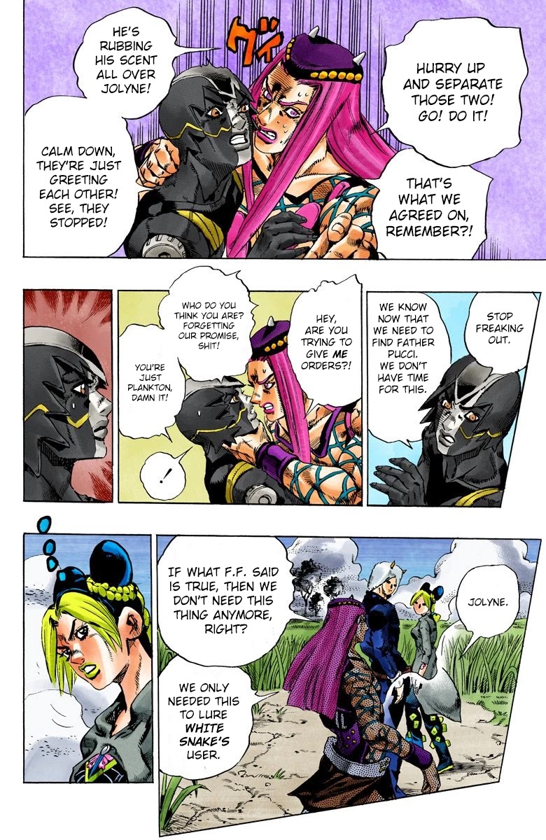 JoJo's Bizarre Adventure Part 6 - Stone Ocean (Official Colored) Chapter 92 page 10 - Chapter 92: White Snake: Pursuer Part 4
