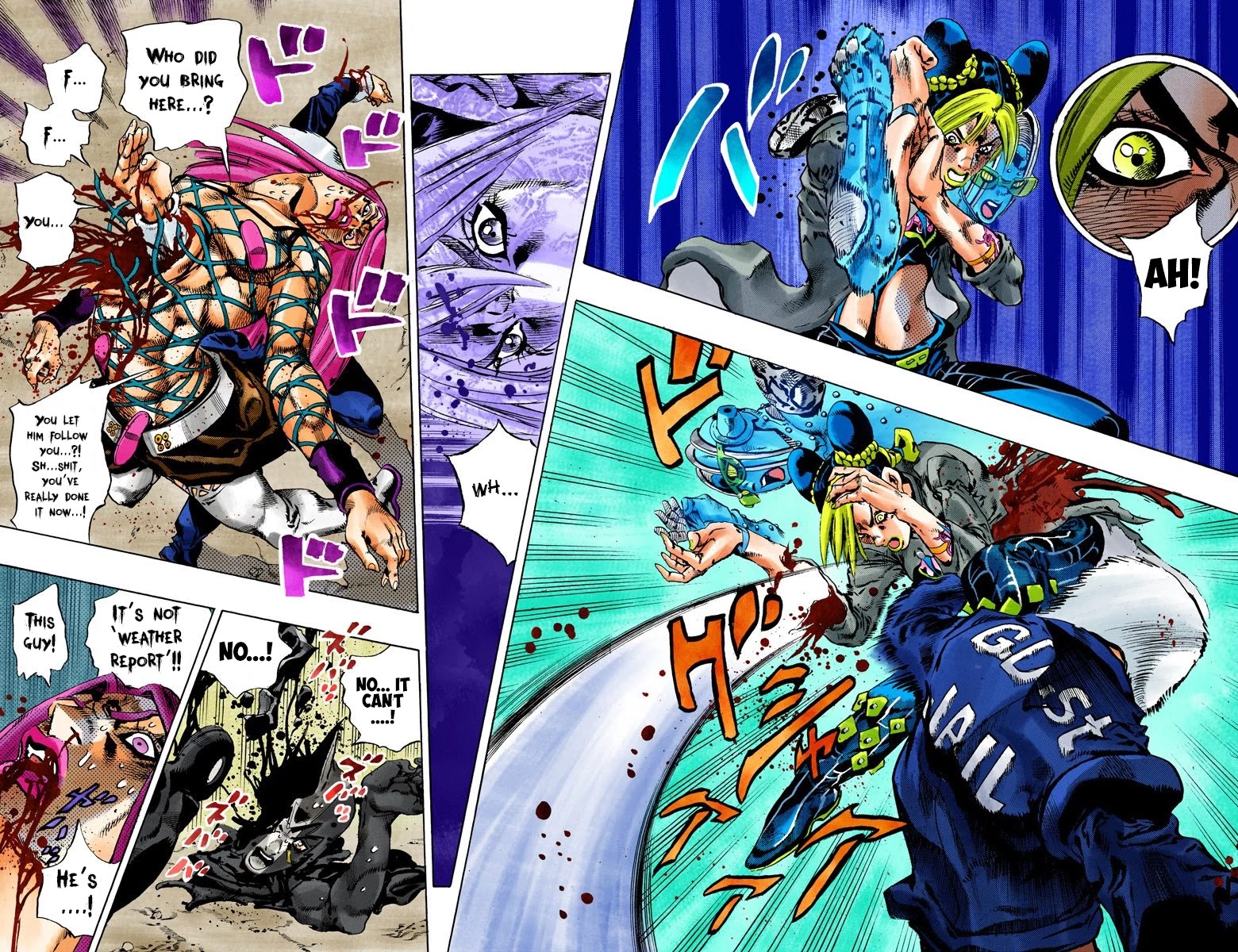 JoJo's Bizarre Adventure Part 6 - Stone Ocean (Official Colored) Chapter 92 page 16 - Chapter 92: White Snake: Pursuer Part 4