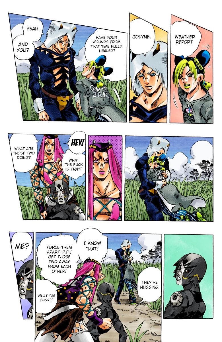 JoJo's Bizarre Adventure Part 6 - Stone Ocean (Official Colored) Chapter 92 page 9 - Chapter 92: White Snake: Pursuer Part 4