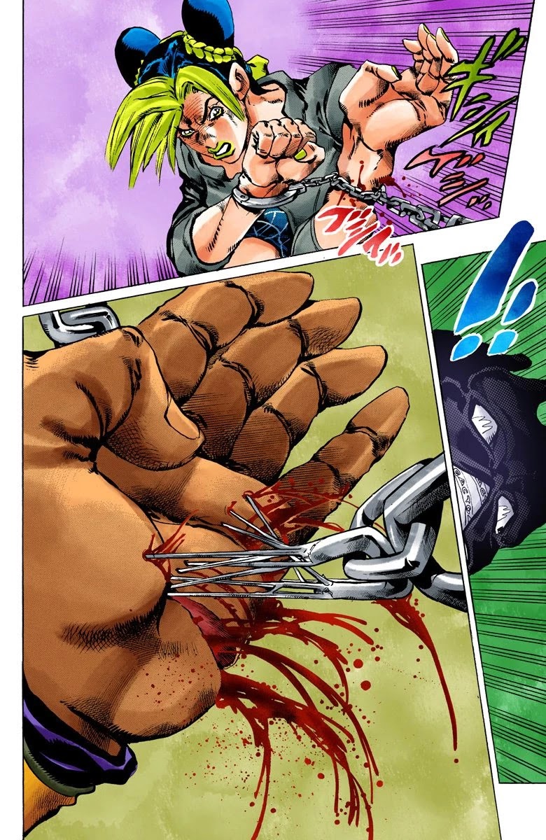 JoJo's Bizarre Adventure Part 6 - Stone Ocean (Official Colored) Chapter 93 page 12 - Chapter 93: White Snake: Pursuer Part 5