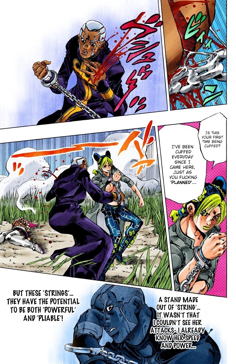 JoJo's Bizarre Adventure Part 6 - Stone Ocean (Official Colored) Chapter 93 page 13 - Chapter 93: White Snake: Pursuer Part 5
