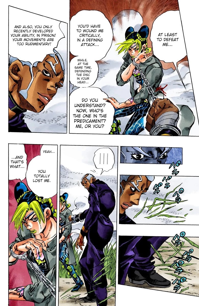 JoJo's Bizarre Adventure Part 6 - Stone Ocean (Official Colored) Chapter 93 page 16 - Chapter 93: White Snake: Pursuer Part 5