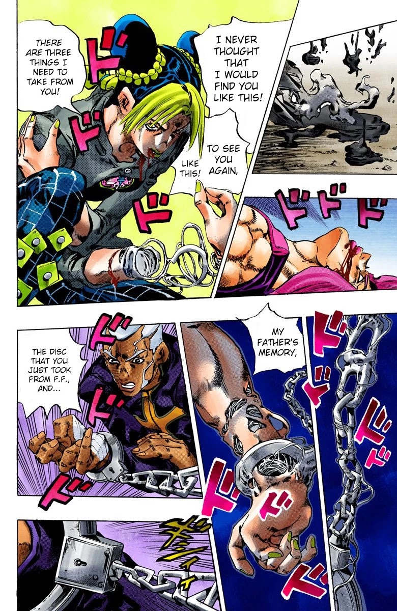 JoJo's Bizarre Adventure Part 6 - Stone Ocean (Official Colored) Chapter 93 page 7 - Chapter 93: White Snake: Pursuer Part 5