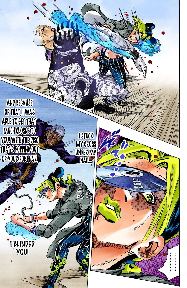 JoJo's Bizarre Adventure Part 6 - Stone Ocean (Official Colored) Chapter 94 page 11 - Chapter 94: Time For Heaven