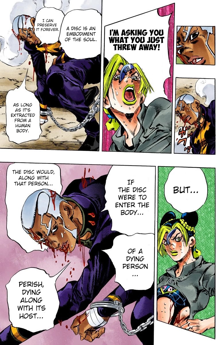 JoJo's Bizarre Adventure Part 6 - Stone Ocean (Official Colored) Chapter 94 page 15 - Chapter 94: Time For Heaven