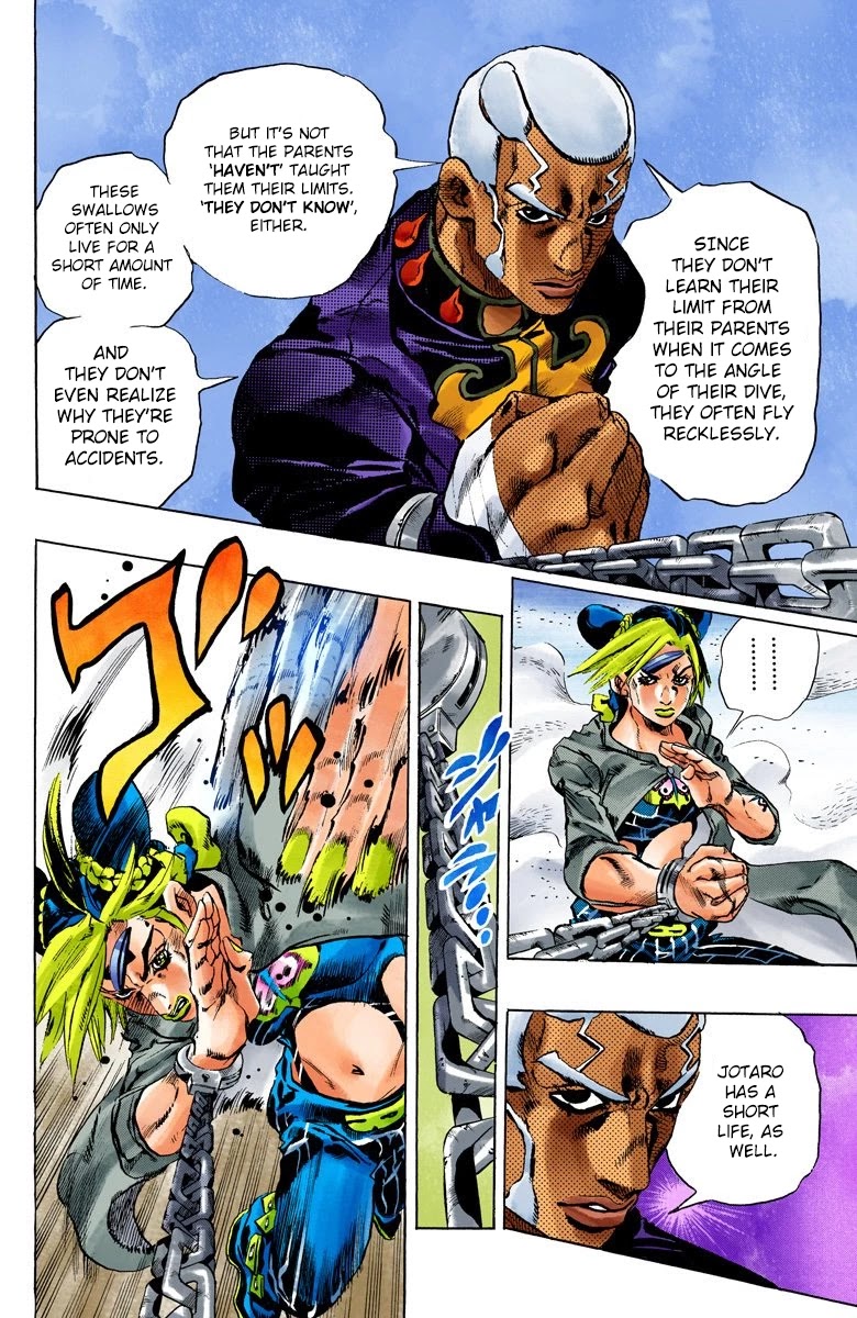 JoJo's Bizarre Adventure Part 6 - Stone Ocean (Official Colored) Chapter 94 page 8 - Chapter 94: Time For Heaven