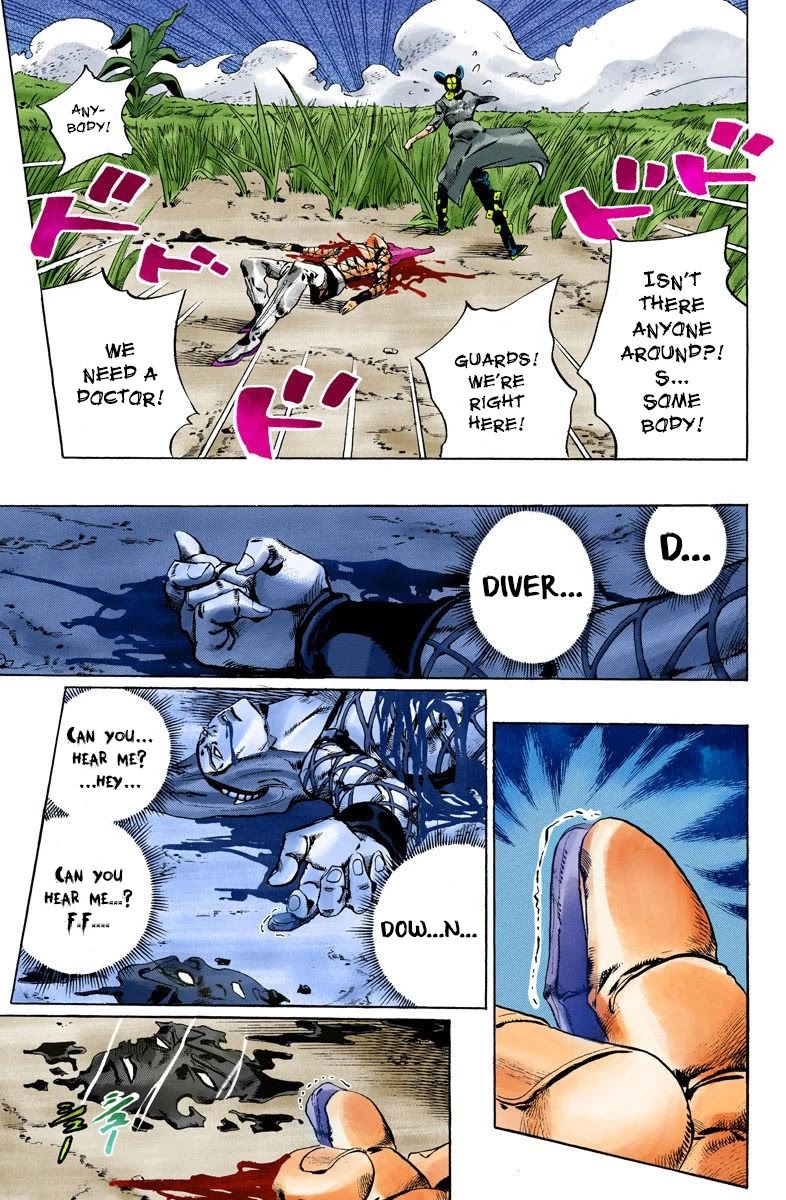 JoJo's Bizarre Adventure Part 6 - Stone Ocean (Official Colored) Chapter 95 page 10 - Chapter 95: The New Moon! The Priest, Reborn
