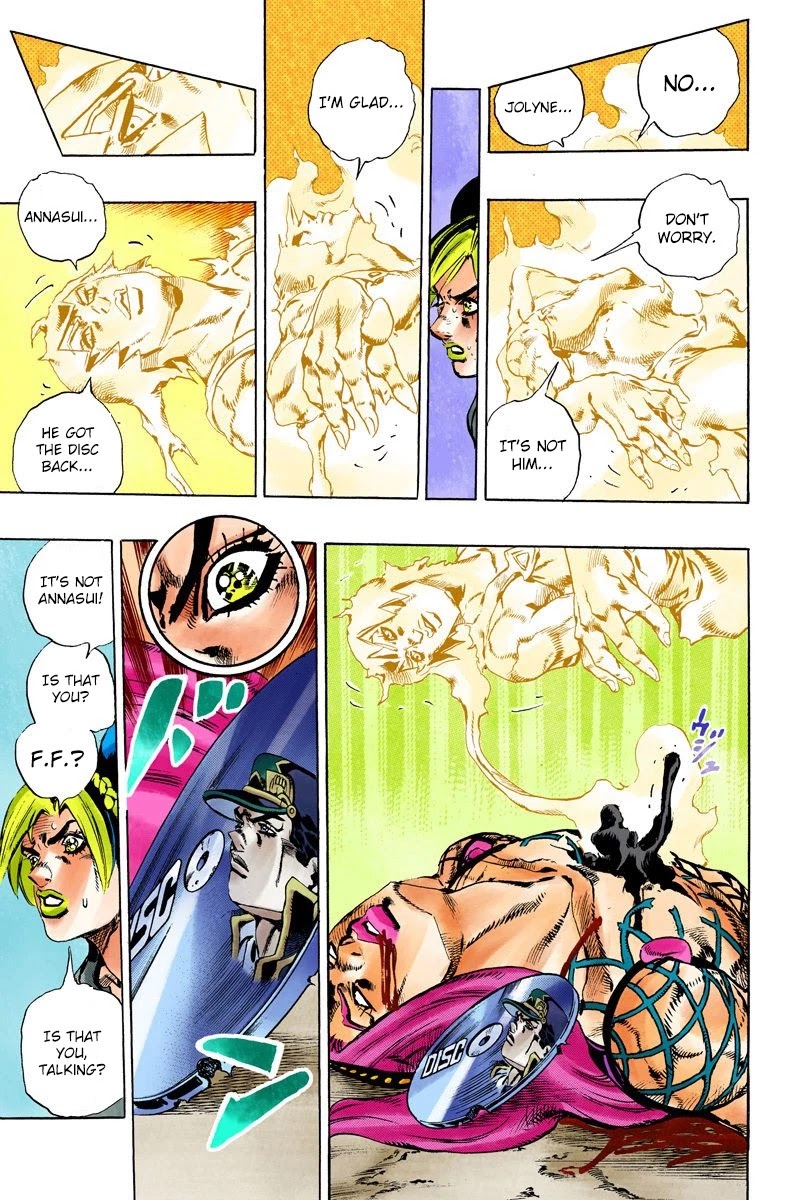 JoJo's Bizarre Adventure Part 6 - Stone Ocean (Official Colored) Chapter 95 page 14 - Chapter 95: The New Moon! The Priest, Reborn