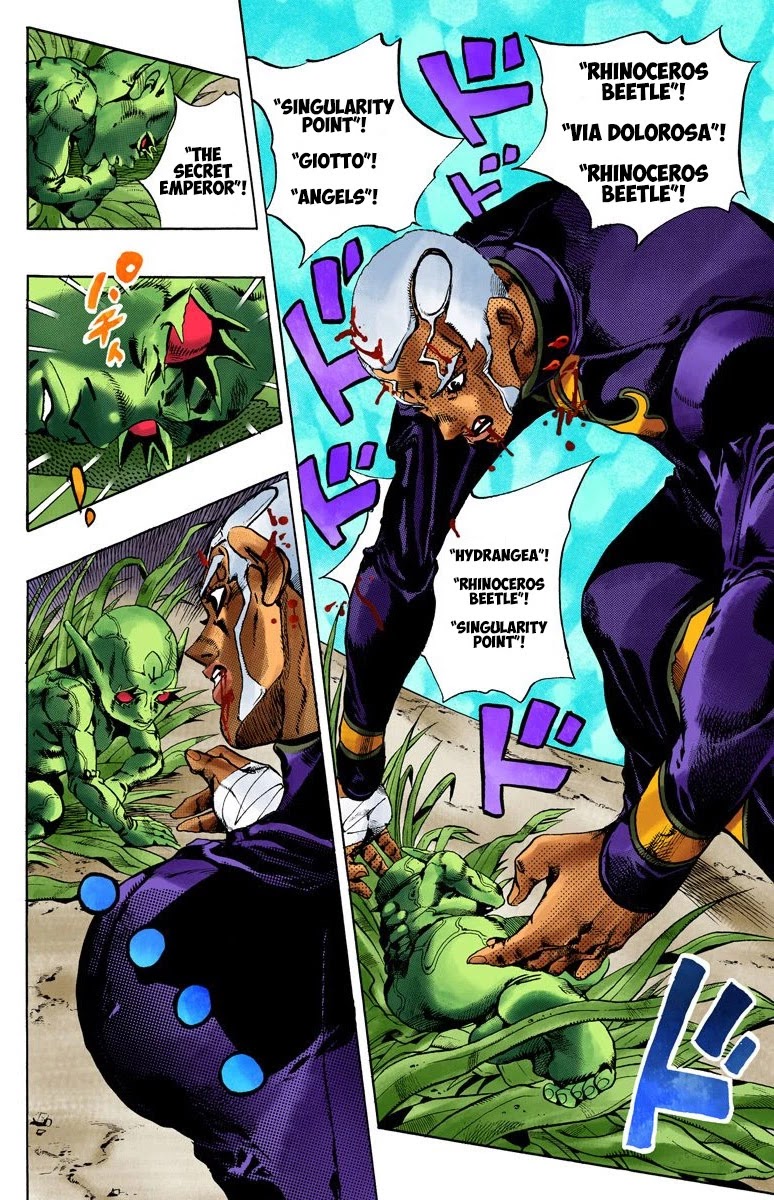 JoJo's Bizarre Adventure Part 6 - Stone Ocean (Official Colored) Chapter 95 page 5 - Chapter 95: The New Moon! The Priest, Reborn