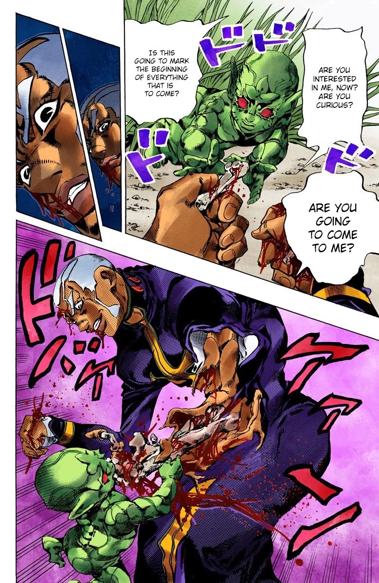 JoJo's Bizarre Adventure Part 6 - Stone Ocean (Official Colored) Chapter 95 page 7 - Chapter 95: The New Moon! The Priest, Reborn