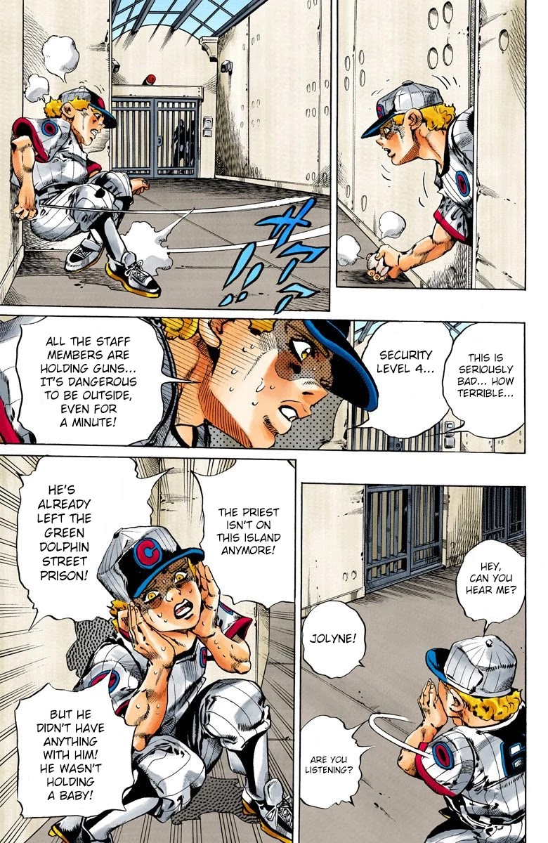 JoJo's Bizarre Adventure Part 6 - Stone Ocean (Official Colored) Chapter 96 page 10 - Chapter 96: Jail House Lock! Part 1