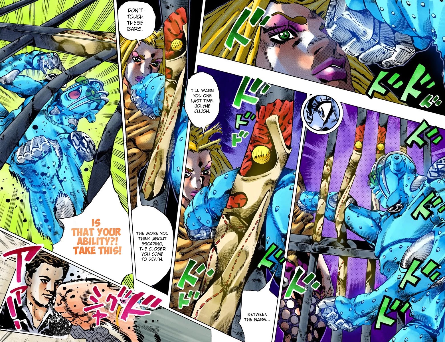 JoJo's Bizarre Adventure Part 6 - Stone Ocean (Official Colored) Chapter 97 page 5 - Chapter 97: Jail House Lock! Part 2