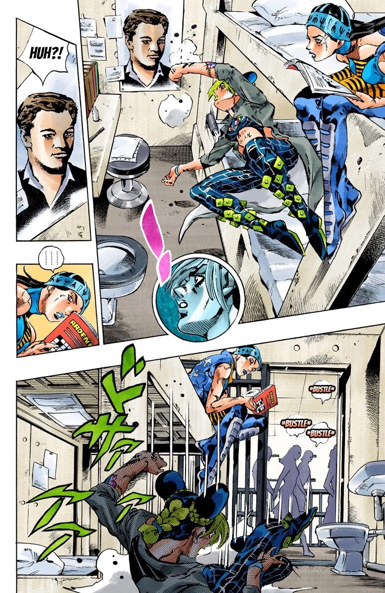 JoJo's Bizarre Adventure Part 6 - Stone Ocean (Official Colored) Chapter 97 page 6 - Chapter 97: Jail House Lock! Part 2