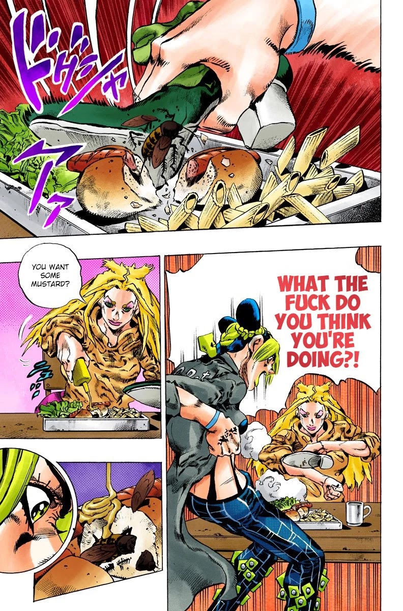 JoJo's Bizarre Adventure Part 6 - Stone Ocean (Official Colored) Chapter 98 page 10 - Chapter 98: Jail House Lock! Part 3