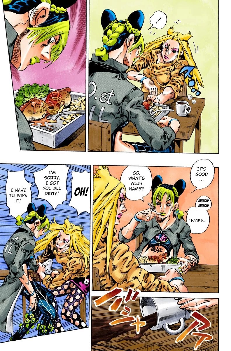 JoJo's Bizarre Adventure Part 6 - Stone Ocean (Official Colored) Chapter 98 page 12 - Chapter 98: Jail House Lock! Part 3