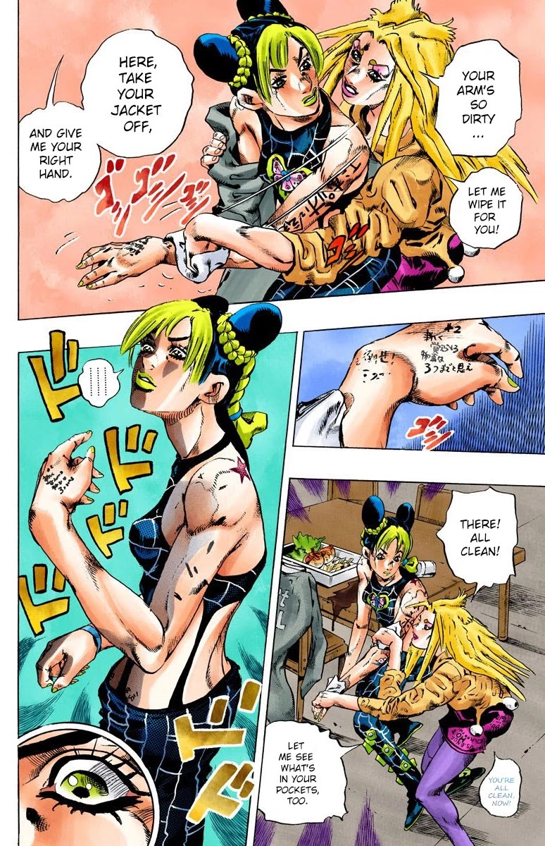 JoJo's Bizarre Adventure Part 6 - Stone Ocean (Official Colored) Chapter 98 page 13 - Chapter 98: Jail House Lock! Part 3