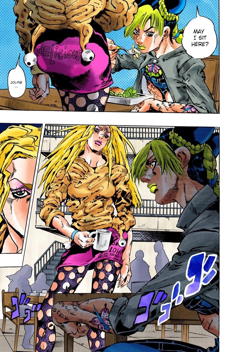 JoJo's Bizarre Adventure Part 6 - Stone Ocean (Official Colored) Chapter 98 page 8 - Chapter 98: Jail House Lock! Part 3