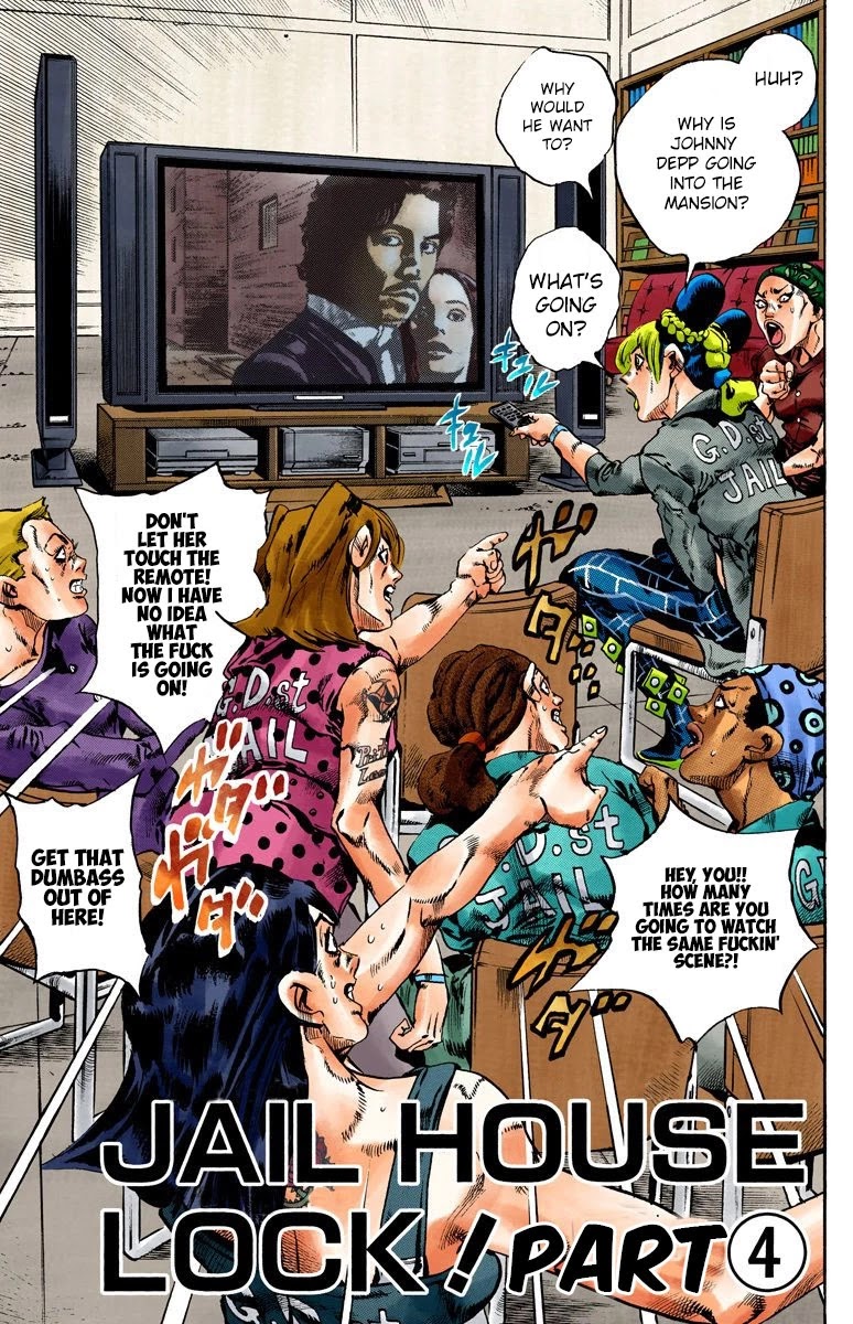 JoJo's Bizarre Adventure Part 6 - Stone Ocean (Official Colored) Chapter 99 page 2 - Chapter 99: Jail House Lock! Part 4