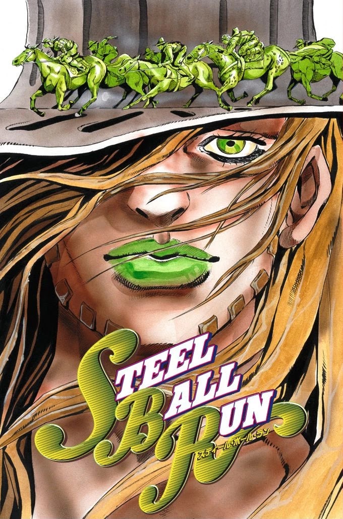 JoJo's Bizarre Adventure Part 7 - Steel Ball Run (Official Colored) Chapter 1 page 1 - Chapter 1: The Steel Ball Run Press Conference