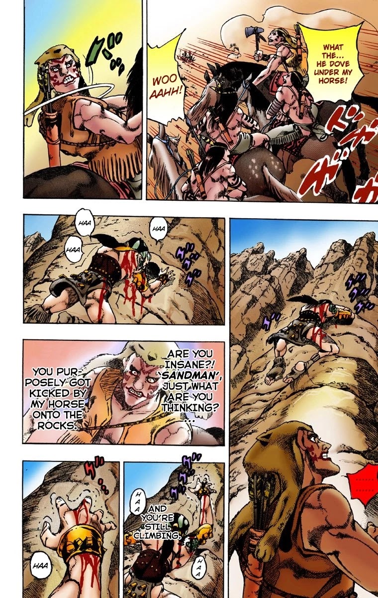JoJo's Bizarre Adventure Part 7 - Steel Ball Run (Official Colored) Chapter 1 page 11 - Chapter 1: The Steel Ball Run Press Conference