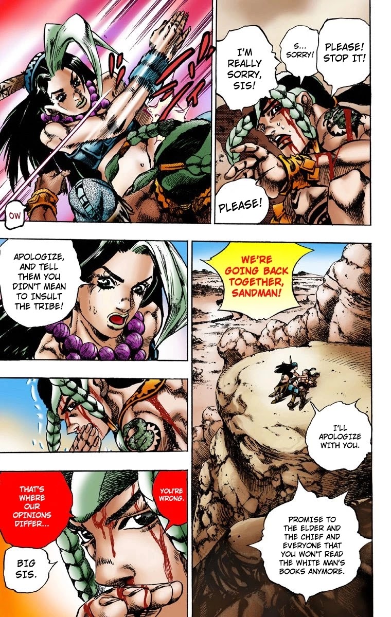 JoJo's Bizarre Adventure Part 7 - Steel Ball Run (Official Colored) Chapter 1 page 16 - Chapter 1: The Steel Ball Run Press Conference