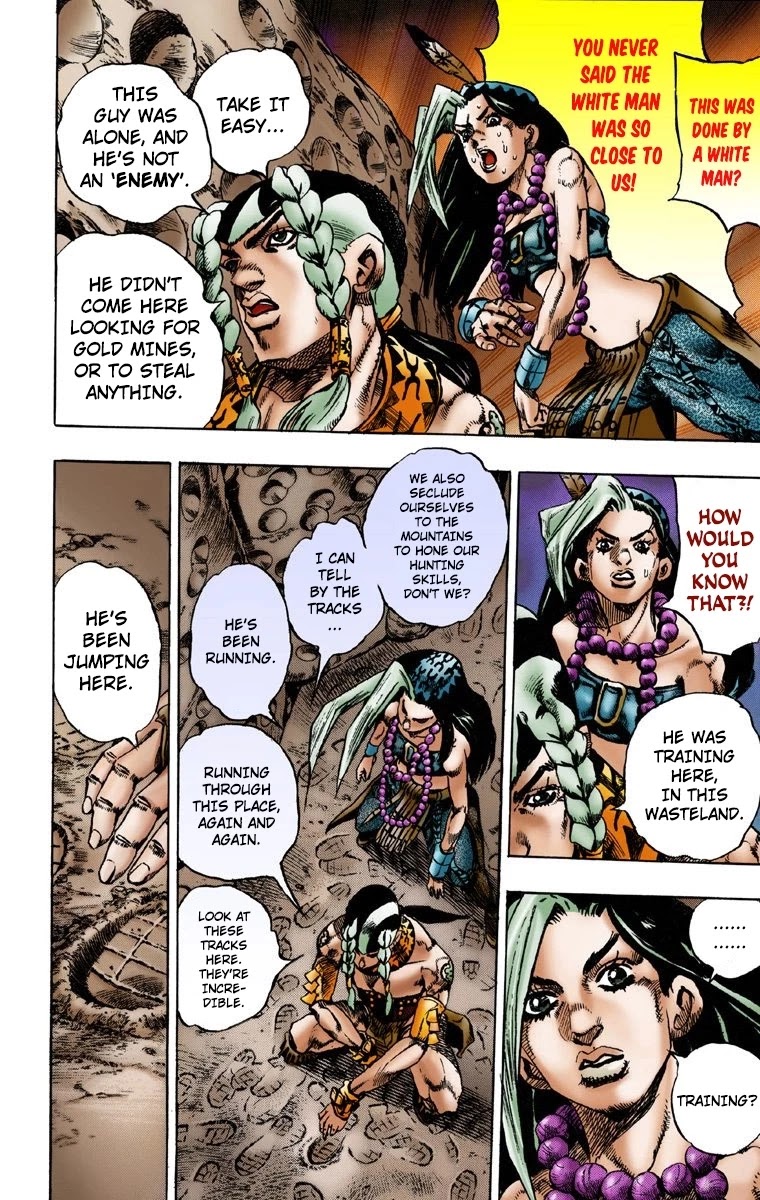 JoJo's Bizarre Adventure Part 7 - Steel Ball Run (Official Colored) Chapter 1 page 20 - Chapter 1: The Steel Ball Run Press Conference