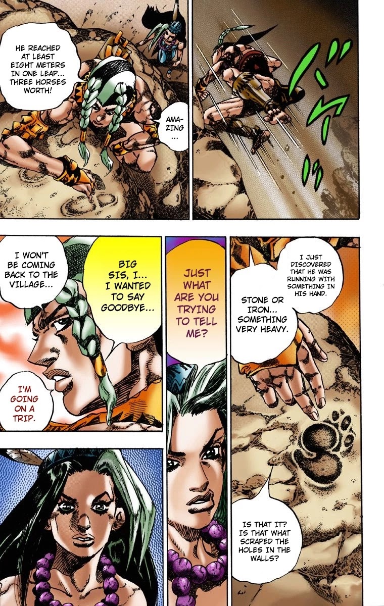 JoJo's Bizarre Adventure Part 7 - Steel Ball Run (Official Colored) Chapter 1 page 21 - Chapter 1: The Steel Ball Run Press Conference