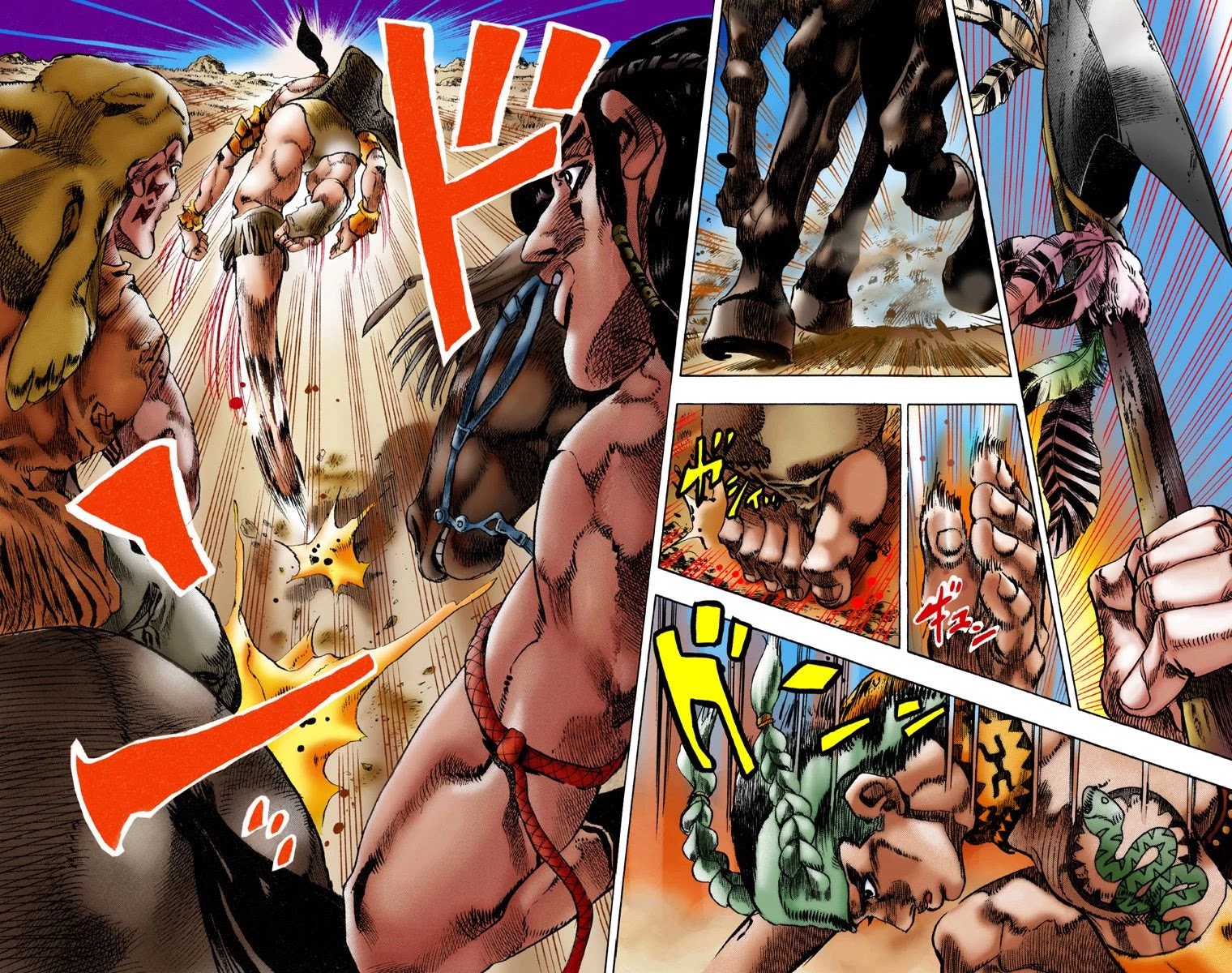 JoJo's Bizarre Adventure Part 7 - Steel Ball Run (Official Colored) Chapter 1 page 7 - Chapter 1: The Steel Ball Run Press Conference