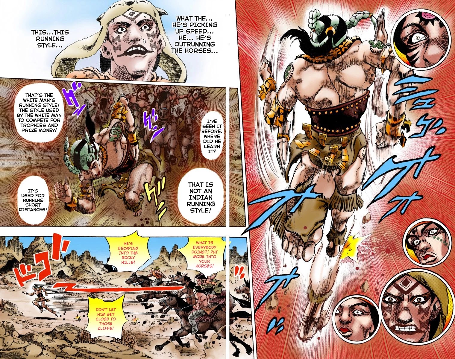 JoJo's Bizarre Adventure Part 7 - Steel Ball Run (Official Colored) Chapter 1 page 8 - Chapter 1: The Steel Ball Run Press Conference