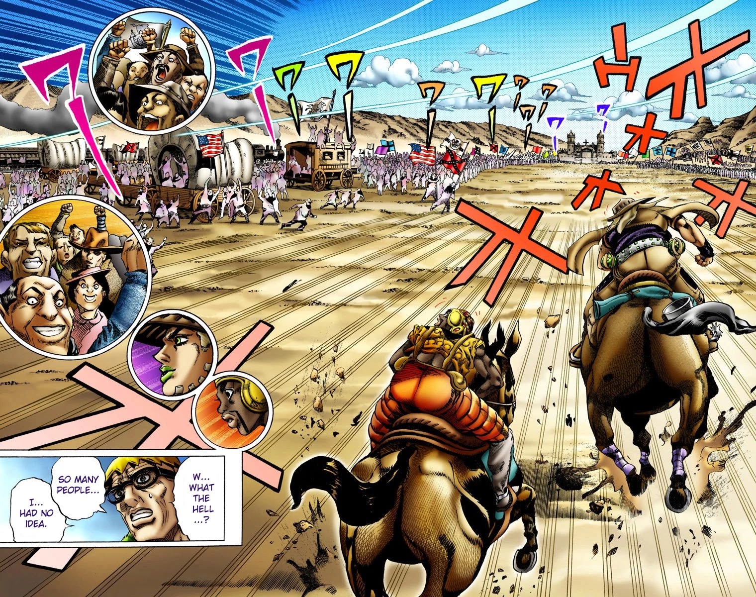 JoJo's Bizarre Adventure Part 7 - Steel Ball Run (Official Colored) Chapter 10 page 15 - Chapter 10: Final Straight 2000 Meters Left