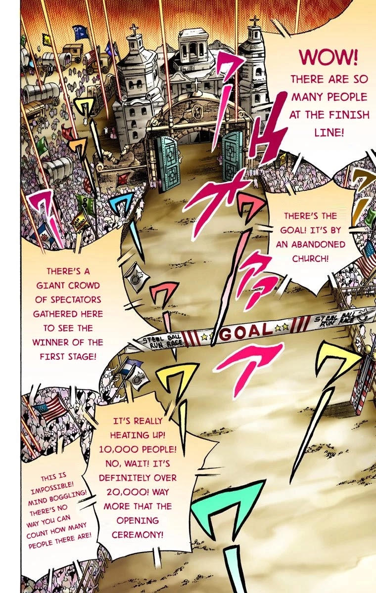 JoJo's Bizarre Adventure Part 7 - Steel Ball Run (Official Colored) Chapter 10 page 16 - Chapter 10: Final Straight 2000 Meters Left