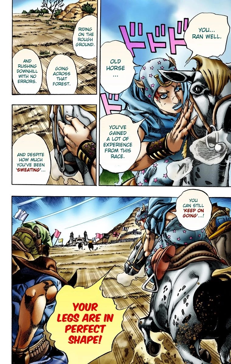 JoJo's Bizarre Adventure Part 7 - Steel Ball Run (Official Colored) Chapter 10 page 18 - Chapter 10: Final Straight 2000 Meters Left