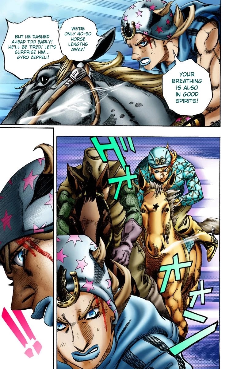 JoJo's Bizarre Adventure Part 7 - Steel Ball Run (Official Colored) Chapter 10 page 19 - Chapter 10: Final Straight 2000 Meters Left