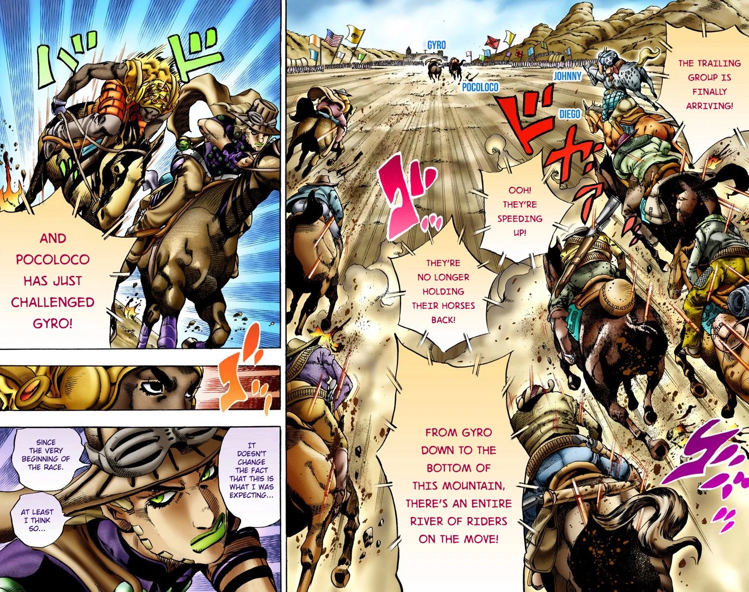 JoJo's Bizarre Adventure Part 7 - Steel Ball Run (Official Colored) Chapter 10 page 25 - Chapter 10: Final Straight 2000 Meters Left