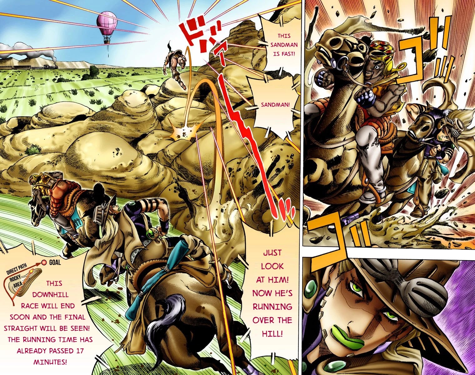 JoJo's Bizarre Adventure Part 7 - Steel Ball Run (Official Colored) Chapter 10 page 4 - Chapter 10: Final Straight 2000 Meters Left