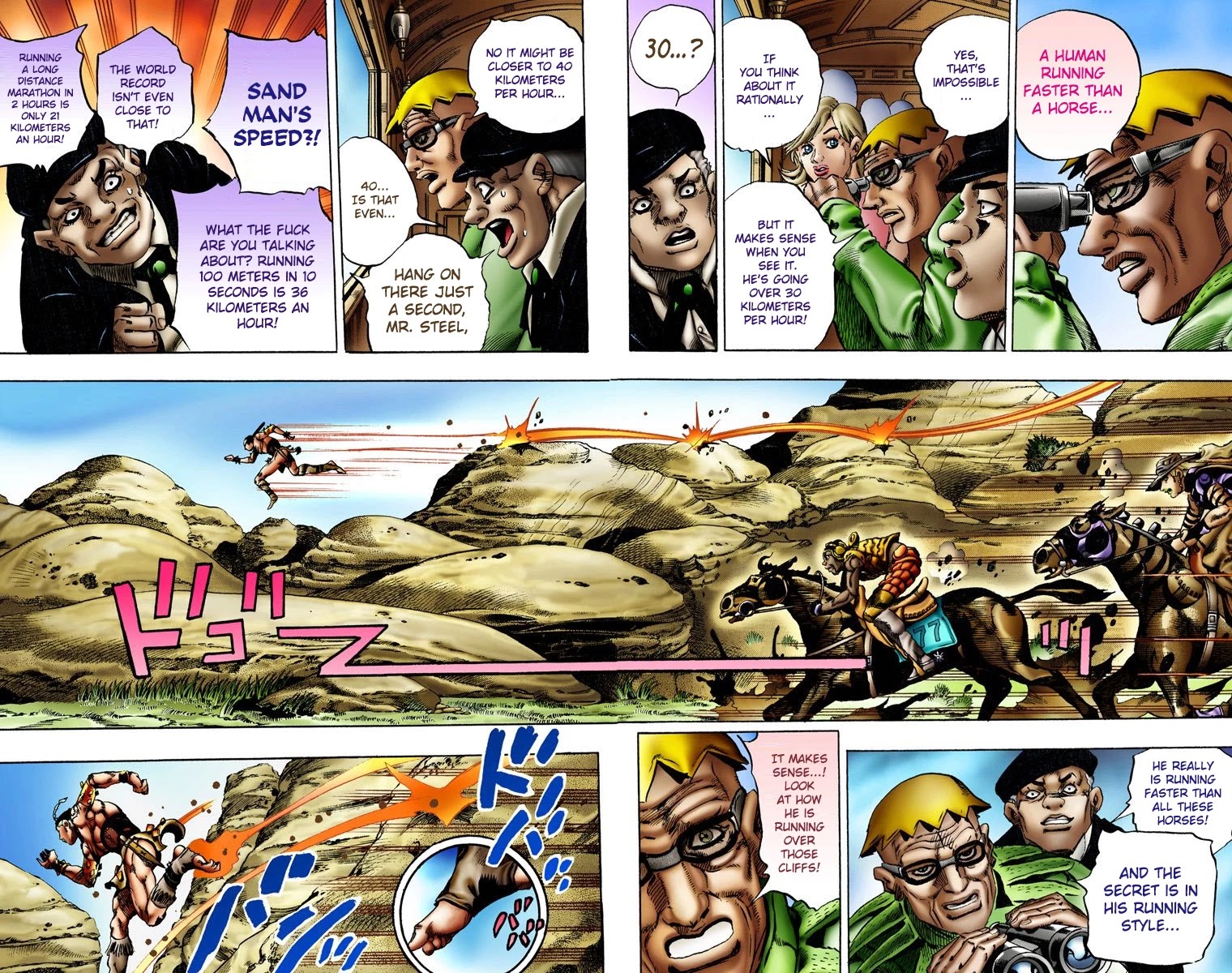 JoJo's Bizarre Adventure Part 7 - Steel Ball Run (Official Colored) Chapter 10 page 5 - Chapter 10: Final Straight 2000 Meters Left