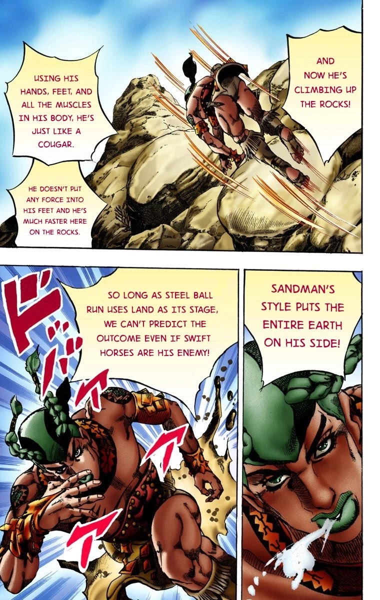 JoJo's Bizarre Adventure Part 7 - Steel Ball Run (Official Colored) Chapter 10 page 9 - Chapter 10: Final Straight 2000 Meters Left