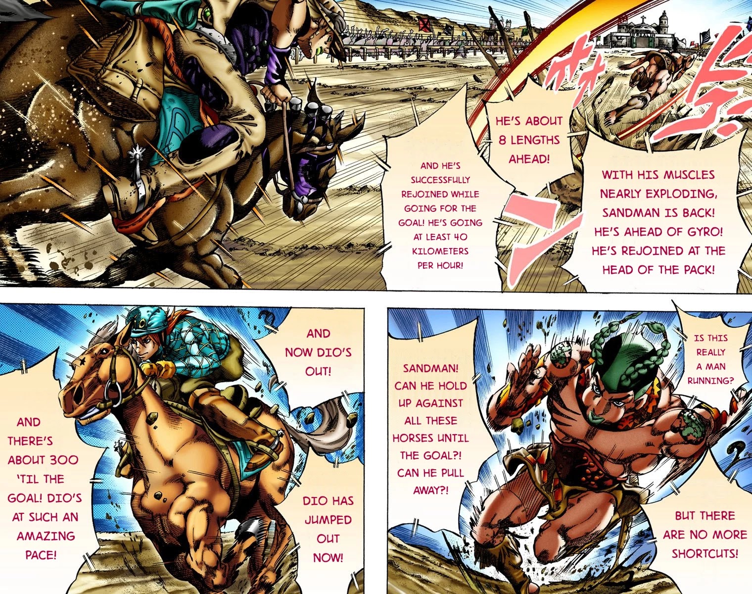 JoJo's Bizarre Adventure Part 7 - Steel Ball Run (Official Colored) Chapter 11 page 11 - Chapter 11: The Final Stretch 1000 Meters Left