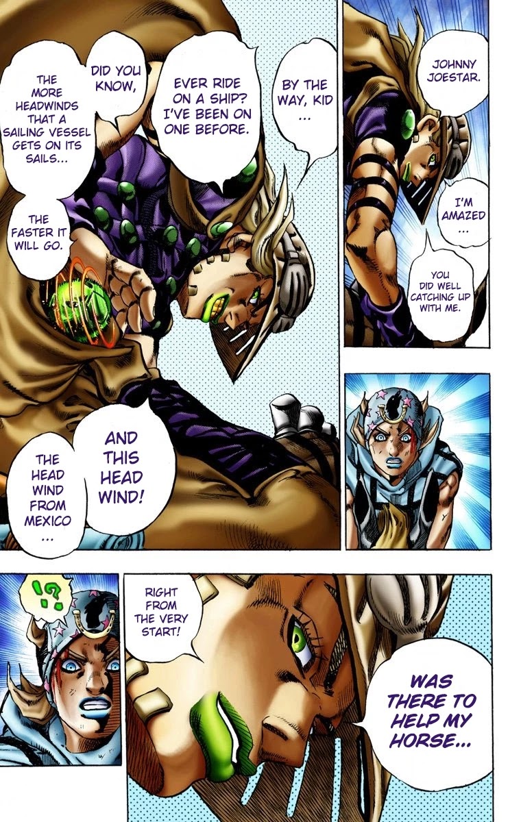 JoJo's Bizarre Adventure Part 7 - Steel Ball Run (Official Colored) Chapter 11 page 18 - Chapter 11: The Final Stretch 1000 Meters Left