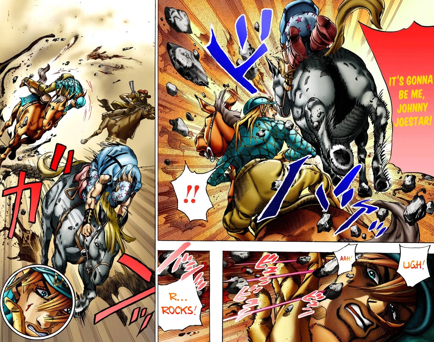 JoJo's Bizarre Adventure Part 7 - Steel Ball Run (Official Colored) Chapter 11 page 5 - Chapter 11: The Final Stretch 1000 Meters Left