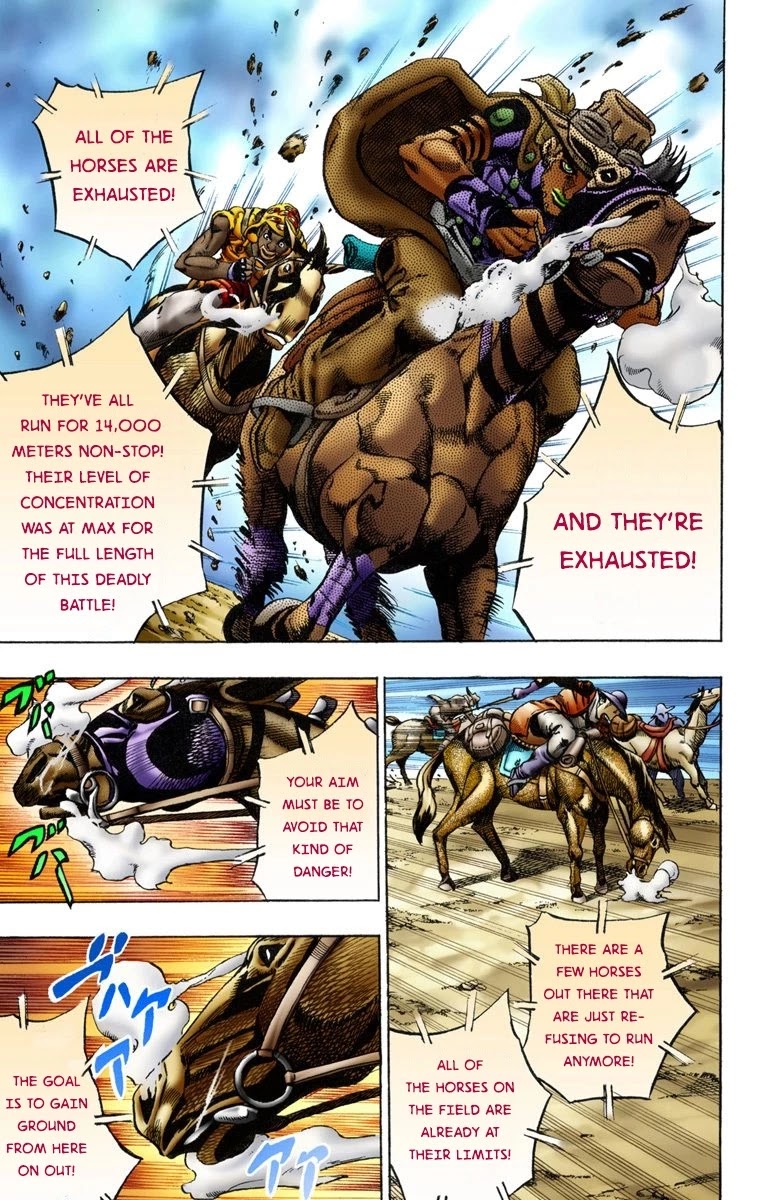 JoJo's Bizarre Adventure Part 7 - Steel Ball Run (Official Colored) Chapter 11 page 7 - Chapter 11: The Final Stretch 1000 Meters Left