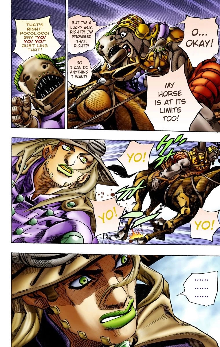 JoJo's Bizarre Adventure Part 7 - Steel Ball Run (Official Colored) Chapter 11 page 9 - Chapter 11: The Final Stretch 1000 Meters Left