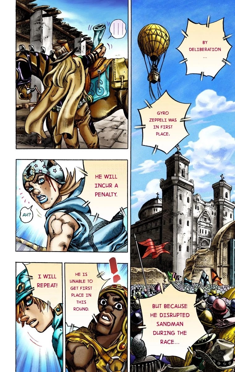 JoJo's Bizarre Adventure Part 7 - Steel Ball Run (Official Colored) Chapter 12 page 11 - Chapter 12: First Stage Disqualified From Victory